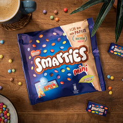 Nestlé SMARTIES Mini, einzeln verpackte kleine Linsen mit Milchschokolade, 3er-Pack (1 x 187 g)