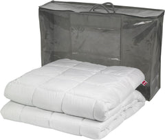 Abeil Gewichtsdecke, 7,5 kg, 220 x 240 cm, beruhigende Wirkung, weiß Bettdecken und Steppdecken Naty Shop Weiß 220 x 240 cm