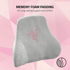 Razer Head Cushion - Pernă pentru gât și cap pentru scaune de jocuri (design ergonomic, spumă de memorie, acoperire moale de catifea neagră) Quartz Perne standard Naty Shop