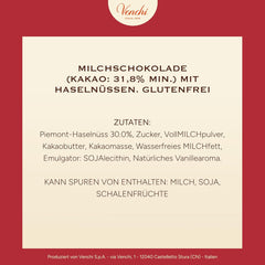 Venchi, Brutto&Buono, handgemachte Milchschokoladentafel in Tannenbaumform „Piedmont Forest Haselnuss“, 200 g, glutenfrei, limitierte Weihnachtskollektion, Geschenkidee