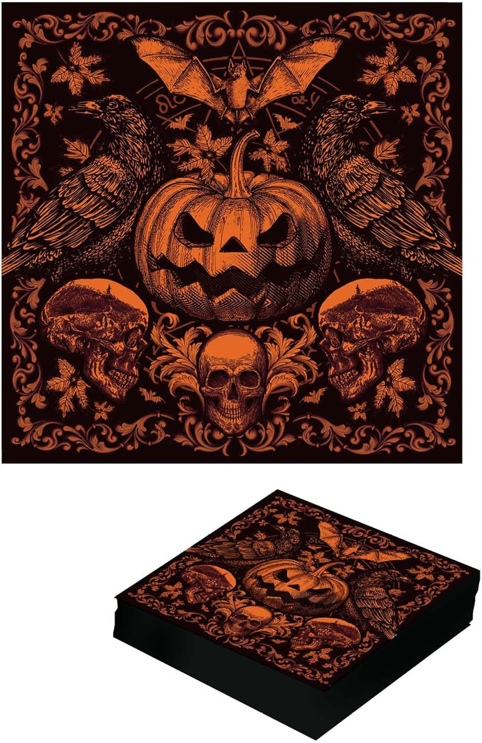 | 20 Șervețele Happy New Year (16X16 Cm) - Decorațiuni de masă pentru petreceri de Revelion - Ideal pentru evenimente și sărbători - Negru și auriu