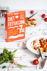 Fettuccine Konjac Nudeln Bio Shirataki Diät-Lebensmittel – 300 g, kohlenhydratarm, zuckerfrei, Keto, vegan, kalorienarm, glutenfrei und eifrei, hergestellt aus Konjac-Mehl