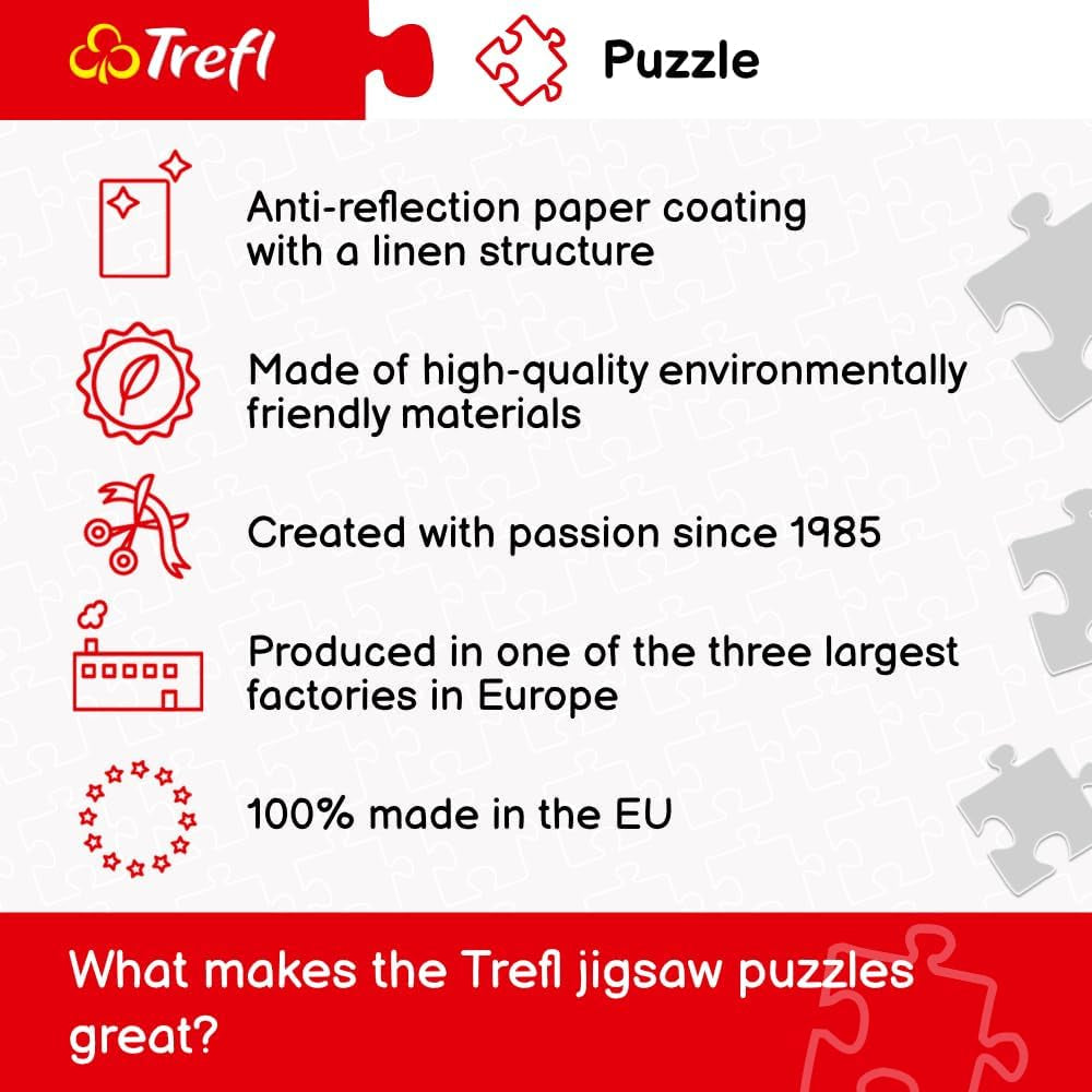 Trefl, Puzzle, Praga, Republica Cehă, 500 piese, Calitate premium, Pentru adulți și copii cu vârsta de peste 10 ani Puzzle Naty Shop