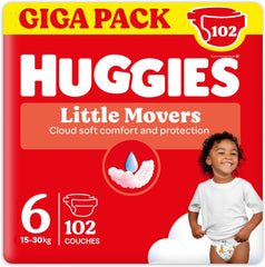 Huggies Babywindeln Little Movers, Disney-Design, Größe 6, 102 Stück (3 x 34), Monatsbox