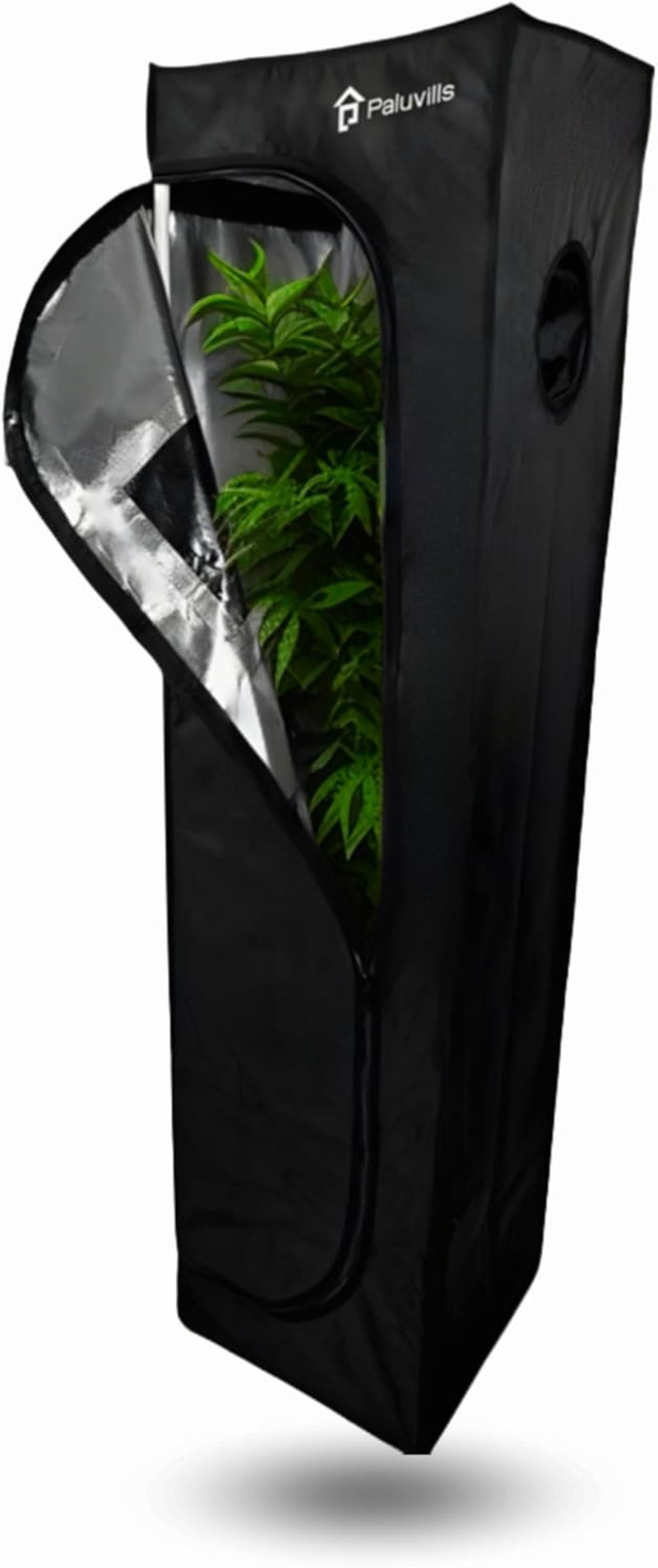 40 x 40 x 160 cm großes Grow-Zelt mit Kabelmanagementsystem, Sichtfenster, Metallrahmen, 1680D-Stoff, Tasche für Grow-Zubehör – Indoor-Growbox – bestes Gewächshaus für die Pflanzenvermehrung