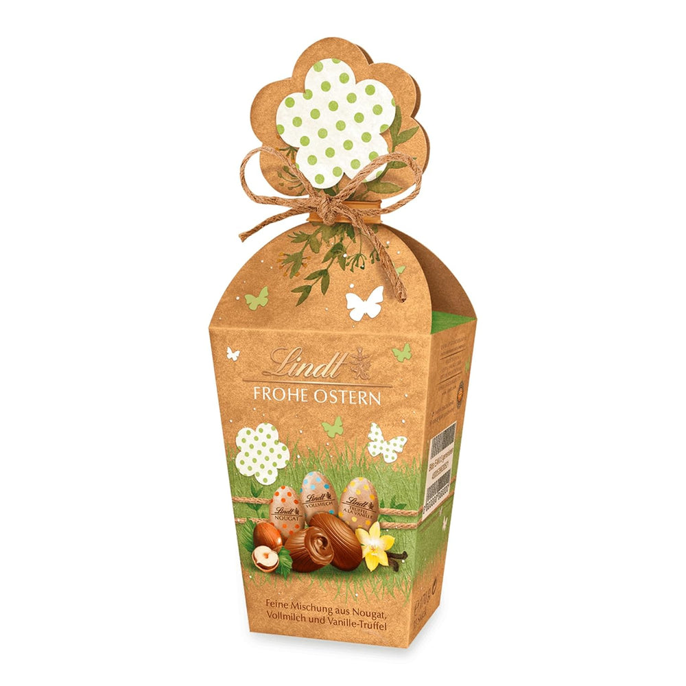 Lindt-Schokolade | Mini-Eier Nature Edition | 170g | Feine Mischung aus Mini-Eiern mit Nougat, Milchschokolade und Vanille-Trüffeln | Osterschokolade | Osterschokolade perfekt zum Teilen und Genießen