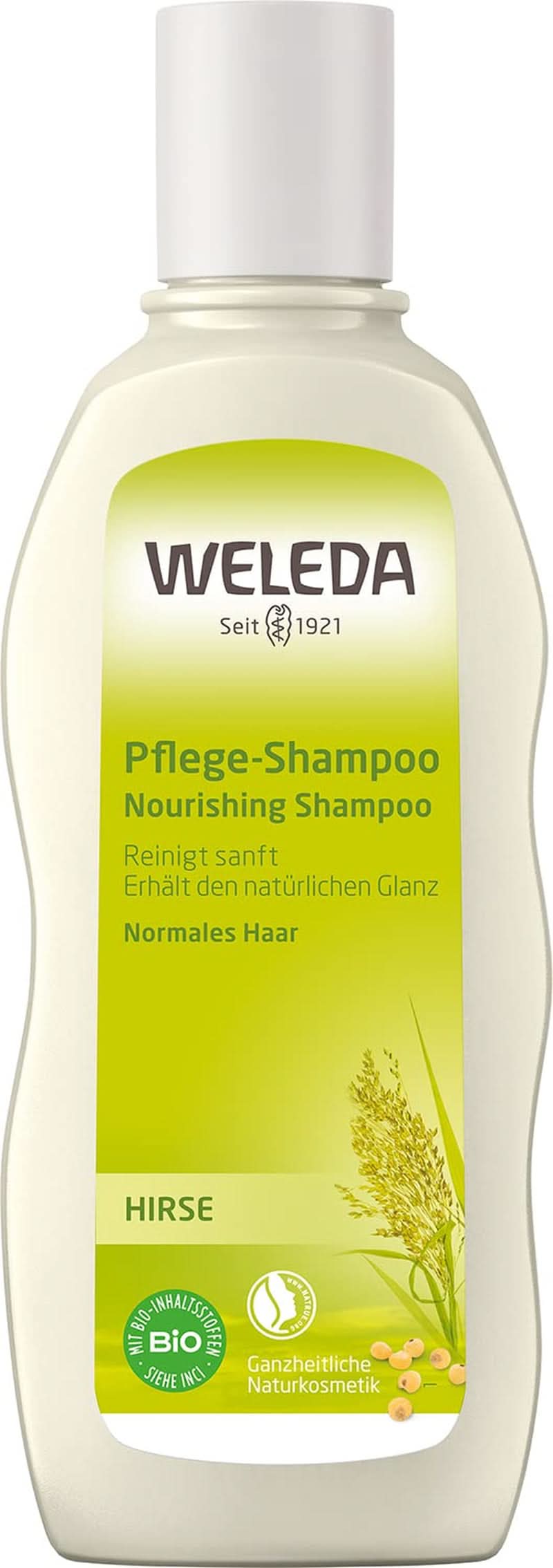 WELEDA Bio-Hirse Pflegeshampoo, sanfte Reinigung, 190 ml Dusche und Bad Naty Shop 190 ml Shampoo zur Pflege