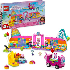 LEGO 4+ Gabbys Puppenhaus Gabbys Partyraum, Disco-Spielset mit Rutsche und Tierfiguren für kreatives Rollenspiel, Geschenk für Mädchen und Jungen ab 4 Jahren 10797 Bausets Besuche den LEGO-Store Standardtitel