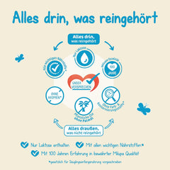 Milumil Milupa Milchpulver für Babys, die erste Milch seit der Geburt, 800 g