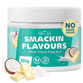 He-Ju, Pulver mit weißem Schokoladen- und Kokosgeschmack, 250 Gramm Aromen Naty Shop