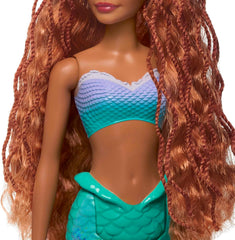 Păpușa Mattel Disney Ariel - Mica Sirenă, inspirată de filmul Mica Sirenă, jucărie sirenă, poziționabilă, cadouri Disney, jucărie pentru vârste de 3 ani și peste, HLX08