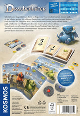 Kosmos 683757 Dragon Keeper, Joc de cărți mare pentru întreaga familie de la 8 ani, 123 de cărți de dragon frumoase, de format mare, de Michael Menzel, joc de societate, cadou