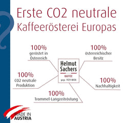 Helmut Sachers Kaffee - amestec vienez, Intensitate 3/5, 100% Arabica, boabe de cafea întregi, 6 X 500G Naty Shop