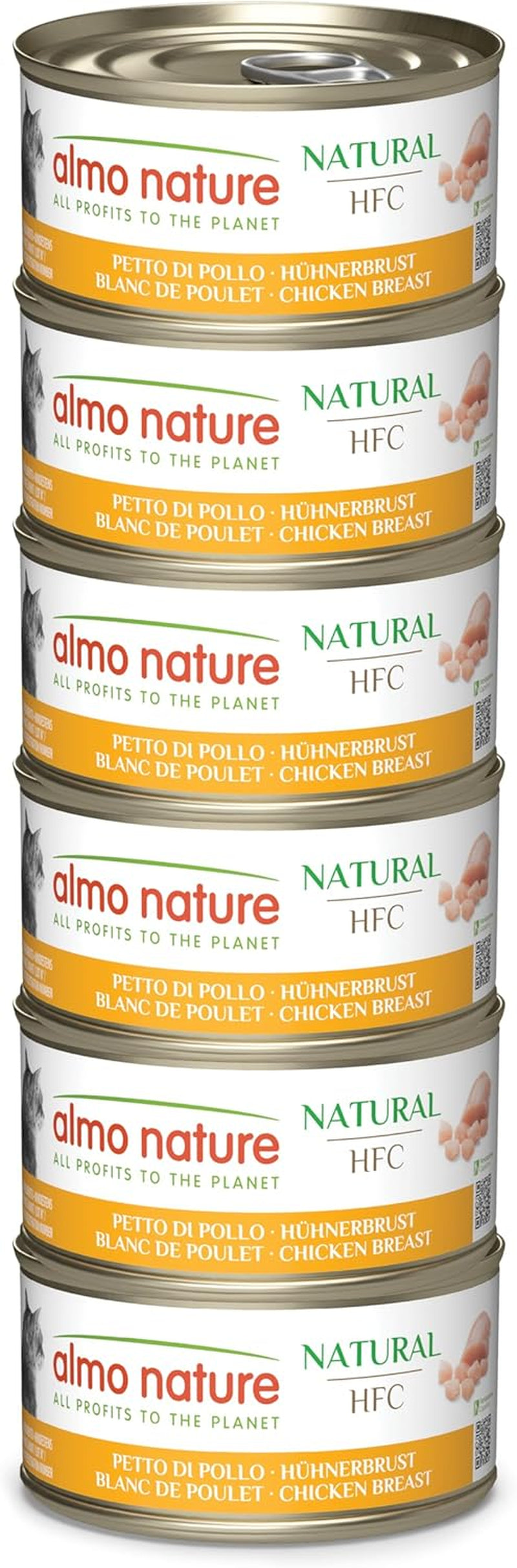 Almo Nature HFC Natural - Hrană umedă pentru pisici adulte - pui și ton - grad uman, fără gluten - 6 X 70G