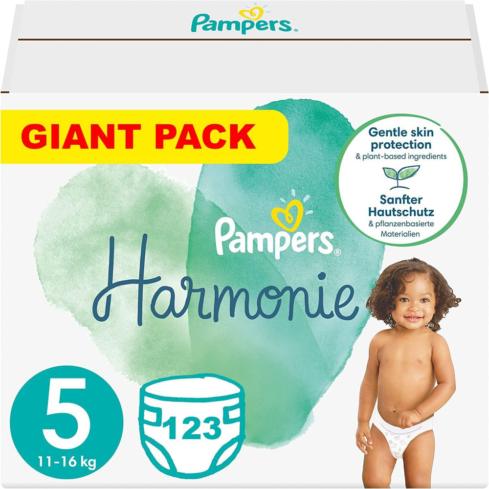 PAMPERS Harmony Windeln Größe 5, 123 Stück (11-16 kg)
