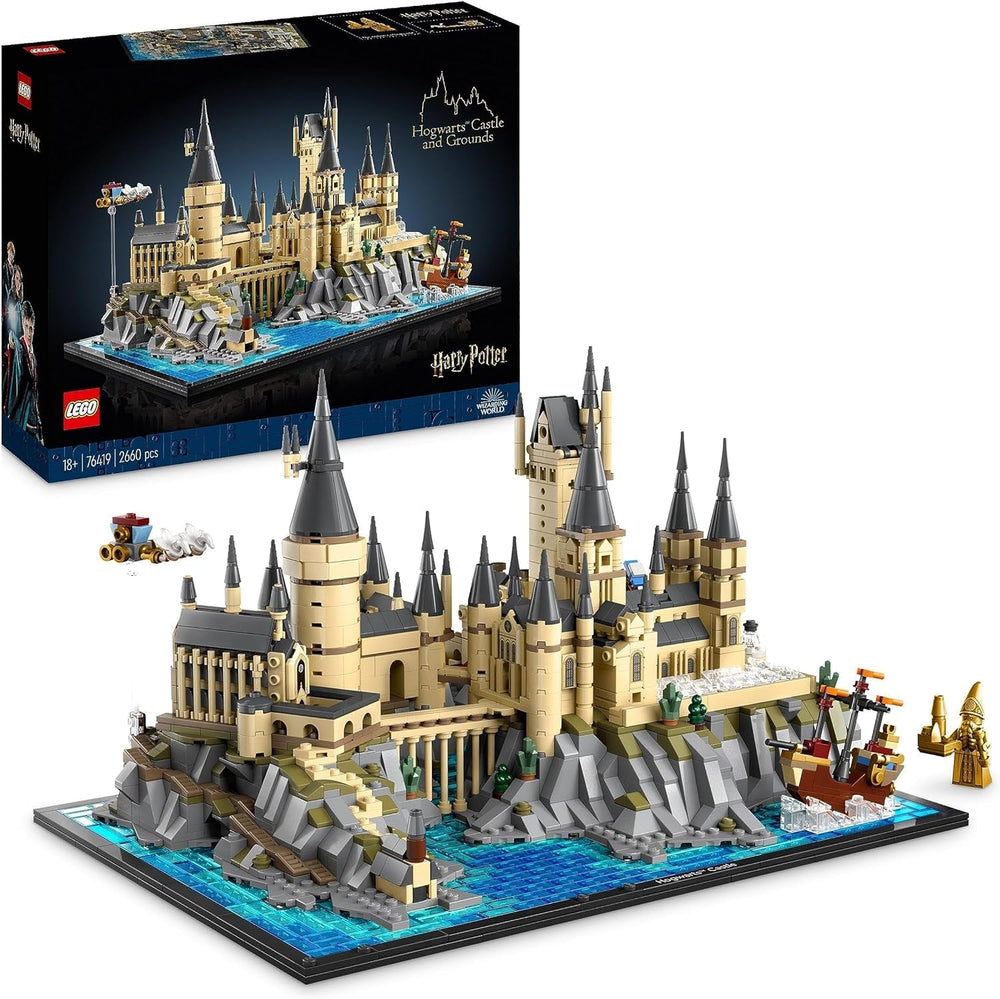 Schloss Hogwarts LEGO Harry Potter mit Schlossflügeln – Sammlungsset für Erwachsene, einschließlich Hauptturm und astronomischem Turm, Kammer des Schreckens und Architekten-Minifigur – Geschenk für Frauen – 76419 Bausätze Besuchen Sie den LEGO-Store Single