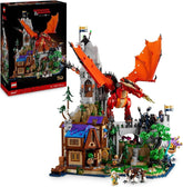 LEGO Ideas Dungeons & Dragons: Die Saga des roten Drachen, Bauset für Erwachsene, Dungeons and Dragons-Geschenkideen für Fans, Fantasy-Bauset, kreative Aktivität 21348 Bausets Besuche den LEGO-Store Standardtitel