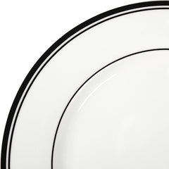 Set de veselă Amazon Basics Cafe cu margine neagră, 16 piese, pentru 4 persoane