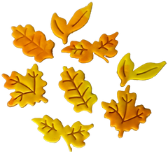 Set 8 decoratiuni comestibile din zahar, Frunze Nati Shop