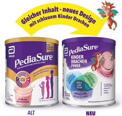 Pediasure Kids Dragon Power Schokolade 400g | Leckerer Shake als Nahrungsergänzung für Kinder ab 1 Jahr | Mit 27 Vitaminen und Mineralstoffen, Protein und Triplesure-Komplex | Die Verpackung kann variieren