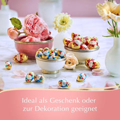 Eier Lindt Nougat Edition Blume 90g | Haselnussnougat in feiner Vollmilchschokolade | Frühlingsdesign-Ostereier | Osterschokolade | Schokoladeneier | Geschenk aus Schokolade | Geschenkidee