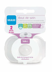 MAMA | Brustüberzüge – Set mit 2 Silikon-Brusteinlagen (Größe L, 23 mm) Zubehör Essen und Stillen Bebe Naty Shop