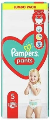 Pampers Pants Windeln Größe 5 (12-17 kg), 48 Stück, Schutz und Komfort Pampers in Windeln einfach anzuwenden Mutter und Kind Naty Shop