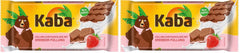 Kaba Milchschokolade mit Erdbeercreme, gefüllte Tafelschokolade, 90g-Riegel, zartschmelzende Schokolade mit fruchtiger Erdbeercreme und Kaba-Originalgeschmack (2er-Pack)