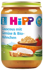 HiPP Couscous mit Gemüse und Bio-Hähnchen, 6er Pack (6 x 220g)