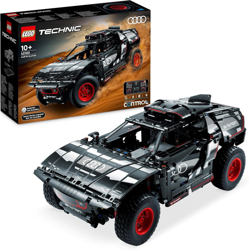 LEGO 42160 Technic Audi RS Q e-tron, ferngesteuertes Rallye-Auto-Spielzeug, Dakar-Rallye-Geländewagen, App-steuerter RC mit Control+, Geschenk für Jungen, Mädchen und Fans ab 10 Jahren zum Bauen