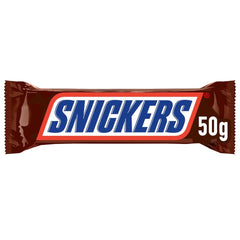 Snickers Schokoriegel Erdnuss-Karamell 5er-Packung | Snack-Fußball | (1 x 5 x 50g)