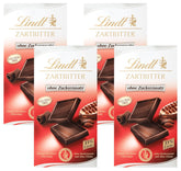Dunkle Schokolade ohne Zuckerzusatz | Tablette 100g | Feinstes mit 55 % Kakao, glutenfrei | Schokoriegel | Schokoladen-Geschenkset (4er-Pack)