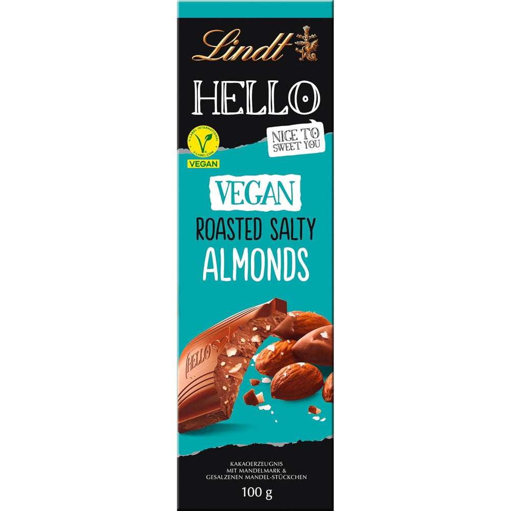 Lindt Hello Schokolade, geröstete Salzmandeln, 100g
