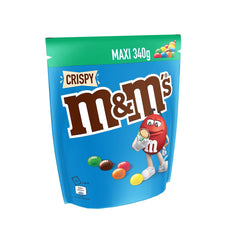M&M'S Crispy, Chocolate Crispy Lentils and Crispy Center, Schokolade, 1 Packung (1 x 340 g) (2er-Pack)
