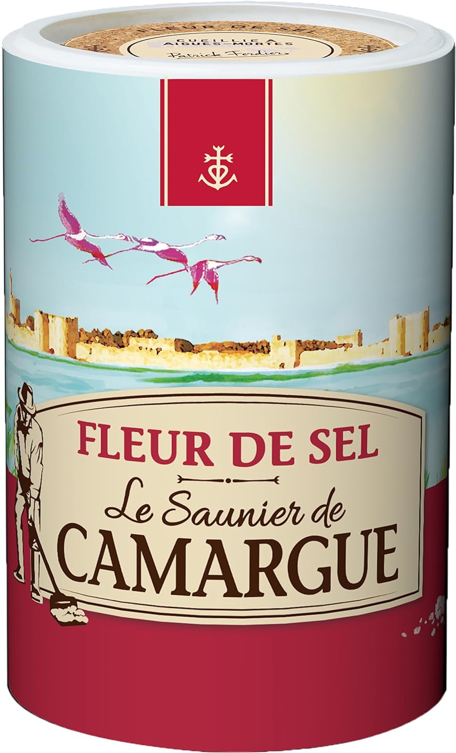 Le Saunier de Camargue Fleur De-Sel in 1 kg Dose, Premium Meersalz aus Süd-Frankreich, Ideal zum Verfeinern von Gerichten