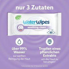 Waterwipes Lindernde Säuberndebabytücher, 720 Tücher (12 Packungen), Mit 99% Wasser & Botanischen Extrakten, Feuchttücher Für Gesicht & Körper Naty Shop