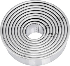 DeBuyer 3323.00N Recipiente cu 9 forme rotunde pentru biscuiți, silicon, gri, 13,2 x 13,2 x 4 cm