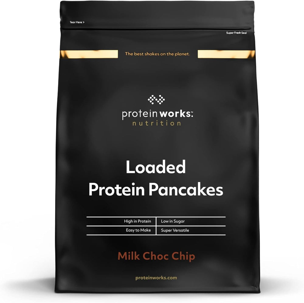 Protein Works – Proteinreicher Pfannkuchen | Premium Pfannkuchenmischung | Eiweißpfannkuchen | Protein-Pfannkuchen | 8 Portionen | Natürlich | 500G Mischung zum Backen und Kochen Naty Shop 500 G (1Er Pack) Natürlich