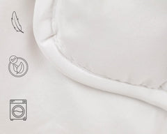 Bettdecke TRAMAS+ 200 Gr/M² für Betten aus silikonisierten Hohlfasern – 150 x 220 cm – Öko-Tex-zertifiziert – Weiß, weich, warm, minimalistisch – Bett 90 cm Bettdecken und Steppdecken Naty Shop