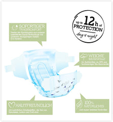 Pure & Nature Bio-Windeln, Größe 6 XL (17–28 kg), Monatsbox mit 84 Bio-Windeln