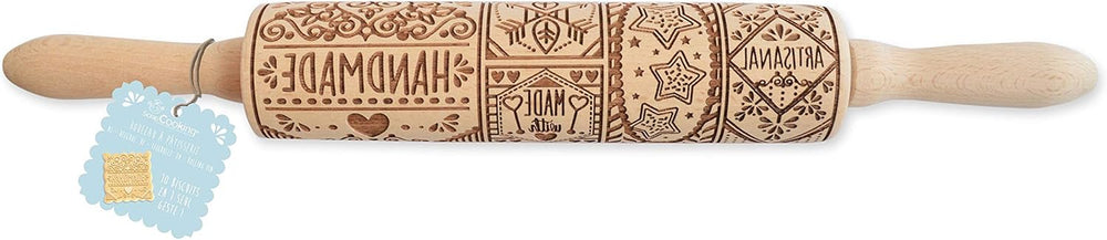 Scrapcooking 5239 Rolă de imprimeuri pe lemn „Făcute în casă”