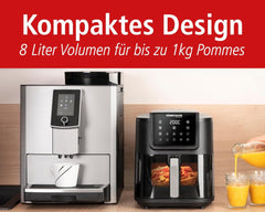 ROMMELSBACHER Heißluftfritteuse mit Fenster FRH 1700, 10 Programme, geräuschlos Haushaltsgeräte Naty Shop