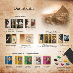 KOSMOS 684556 Caesar & Cleopatra, Strategie-Kartenspiel für 2 Spieler ab 10 Jahren, Erwachsenenspiel, Brettspiel für 2