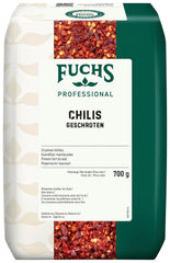 Fuchs Professional - Chilis geschoten | Verleiht Chili con Carne die richtige Schärfe | Profi-Qualität für Großverbraucher | 0,7 kg im recycelbaren Beutel