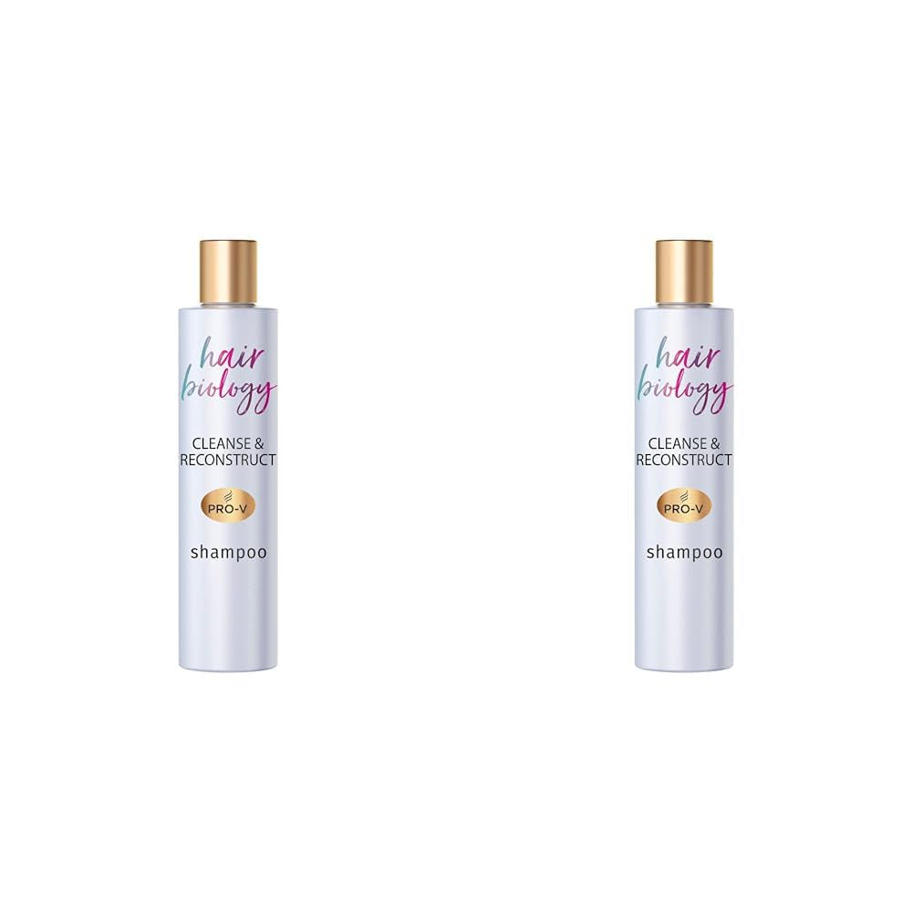 Hair Biology Cleanse & Reconstruct Shampoo, Pentru rădăcini grase și vârfuri deteriorate, 250 ml Duș și baie Naty Shop 2 x 250 ml Sampon