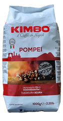 Boabe întregi de cafea Pompei, prăjire intensă, pungă de 1 kg