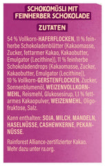 Dr. Oetker Vitalis Zartbitter-Schoko-Müsli: Zartbitter-Schoko-Frühstücksmüsli, 6er-Pack (6 x 600 g)