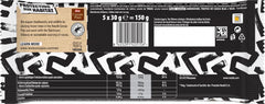 LION Black & White Schokoriegel, ein Snack mit intensivem Geschmack, knackiger Schokolade und knusprigen Chips, Brownie-Füllung, ein einzigartiges Gaumenschmaus-Erlebnis, 1 Packung (5 x 30g)
