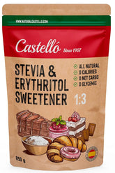 Stevia + Erythritol 1:3 Süßstoff, 1G = 3G Zucker, 850 Gramm Süßstoffe Naty Shop