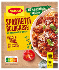MAGGI Fix für Spaghetti Bolognese, Würzmischung, 100 % natürliche Zutaten, für 3 Portionen, 1er Pack (1 x 36g Packung)